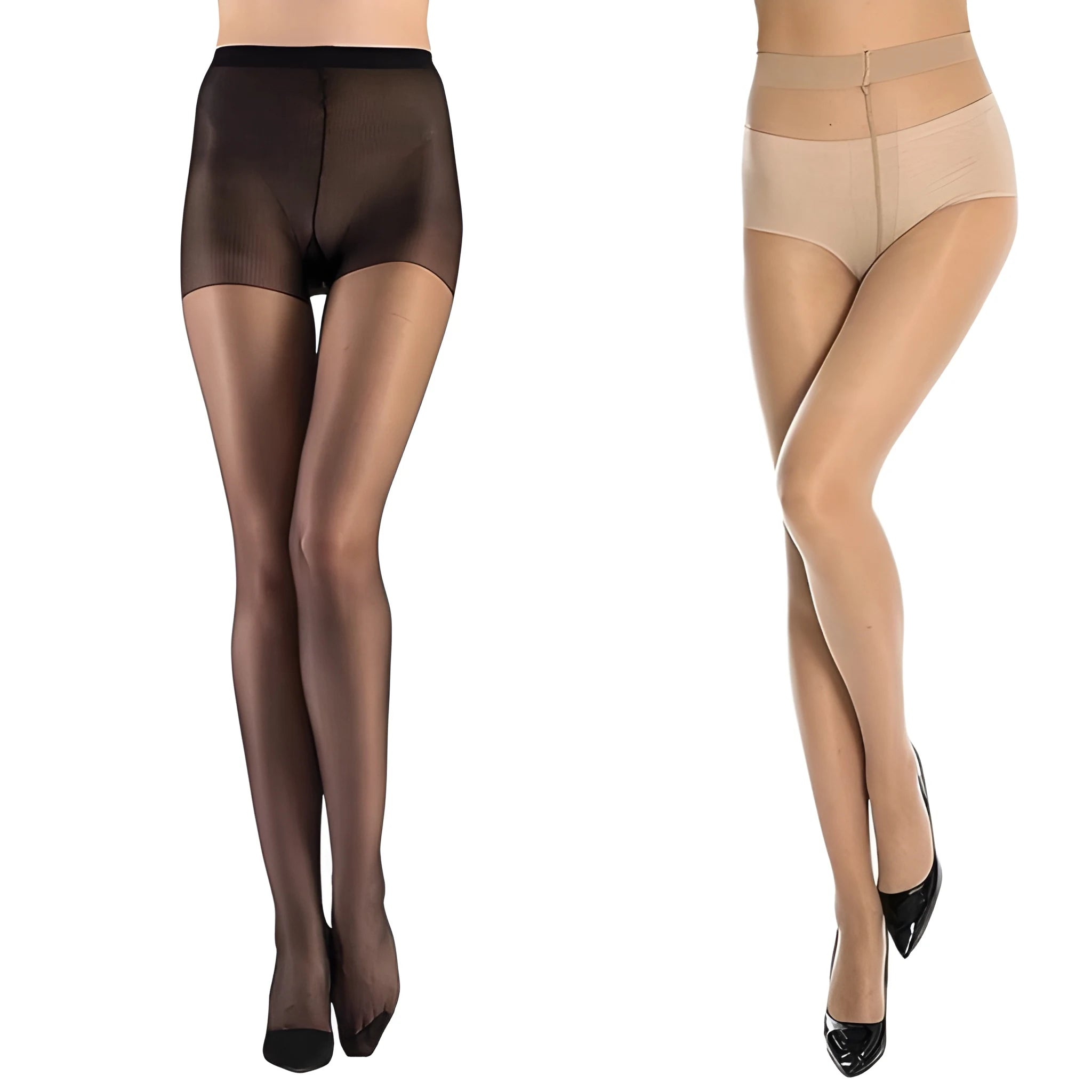 Women’s Lycra Blend Sheer Pantyhose – Pack of 2