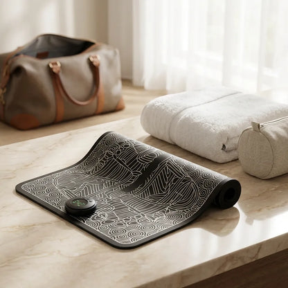 Wireless Electric Foot Massager Mat – Foldable & Portable with 8 Modes