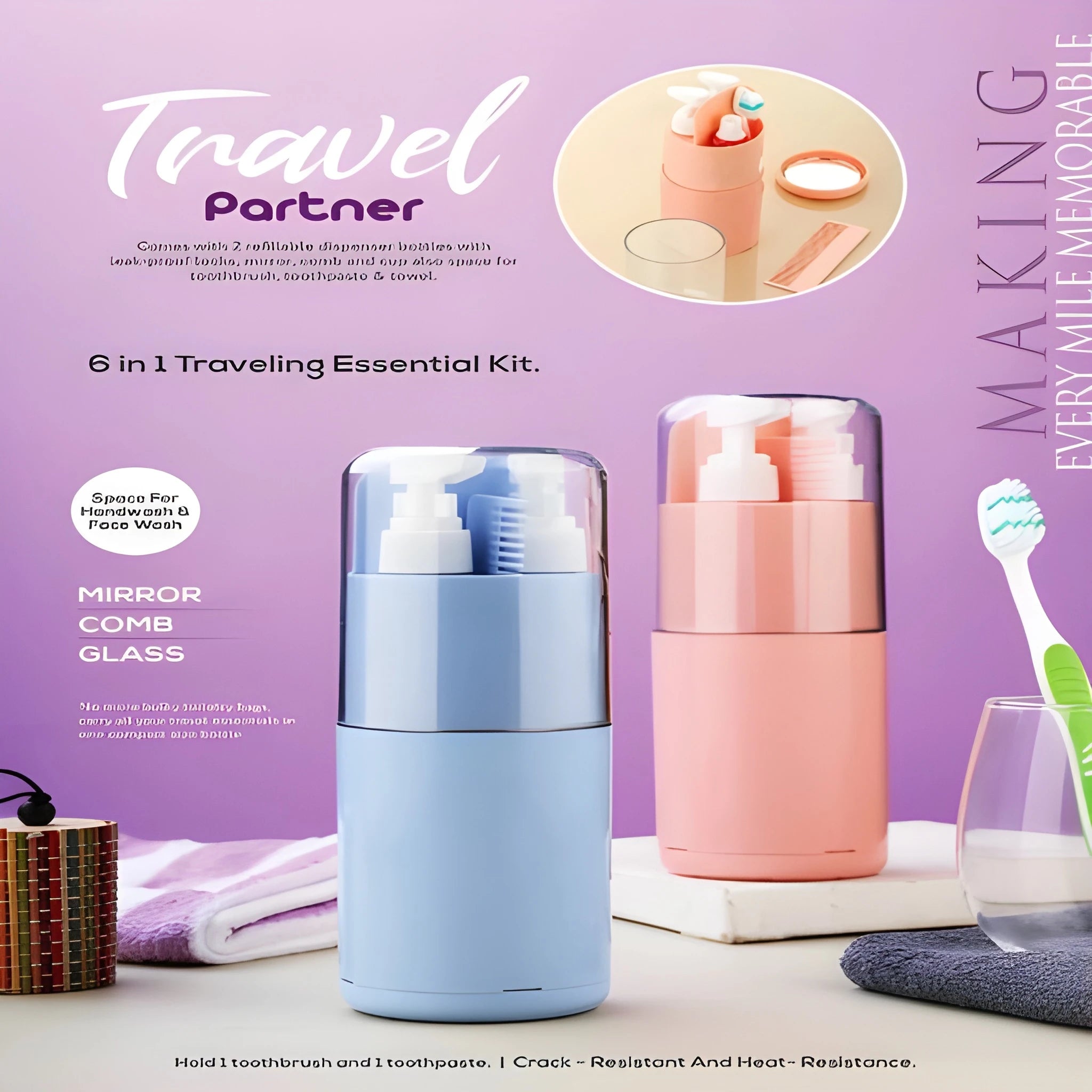 Travel Kit 6 in 1 – Portable Organizer
