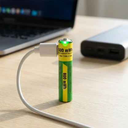 Best aaa rechargeable 800 mwh batteries with recharging cable (2 pc set) - 2026 | fast shipping