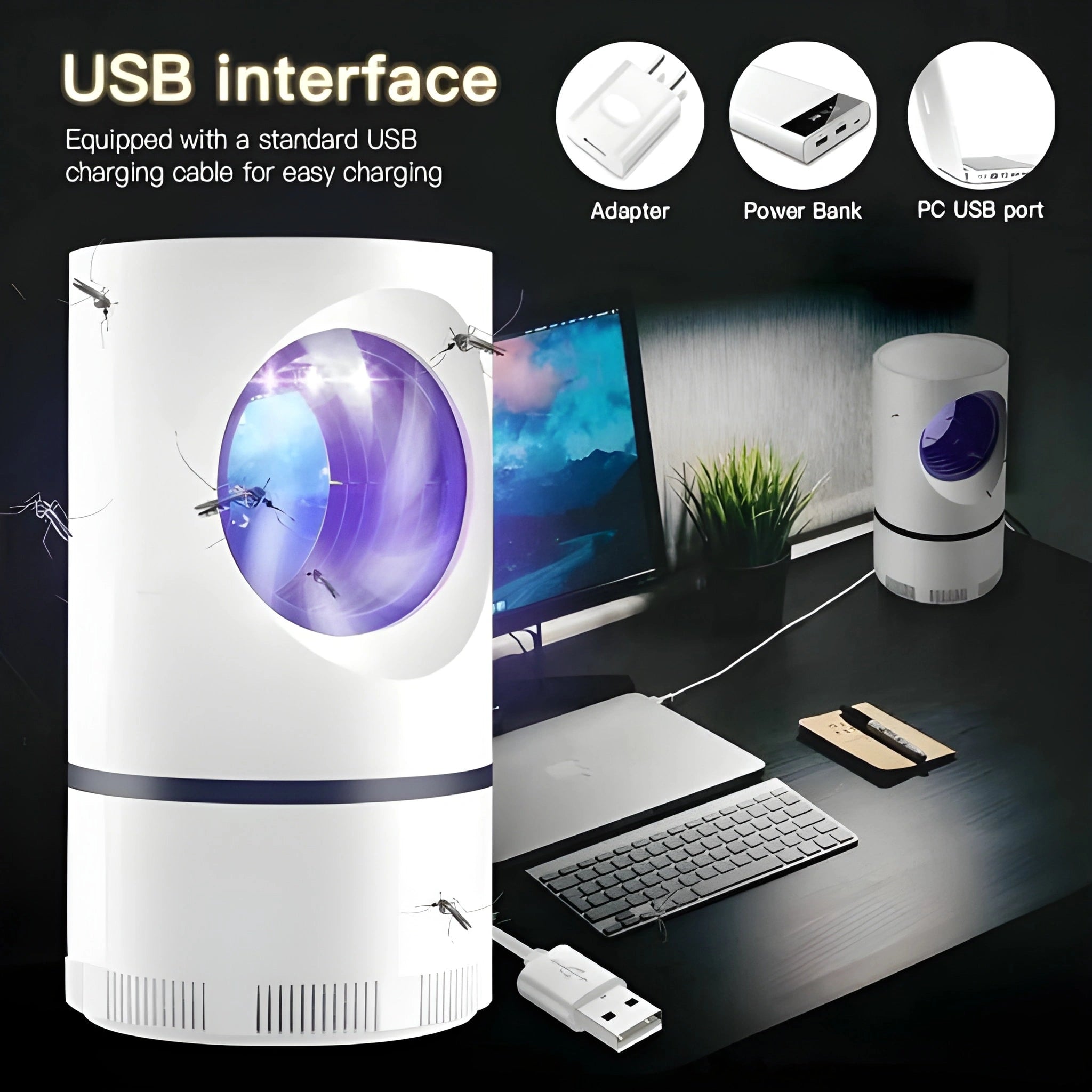 Rechargeable Insect Suction Trap