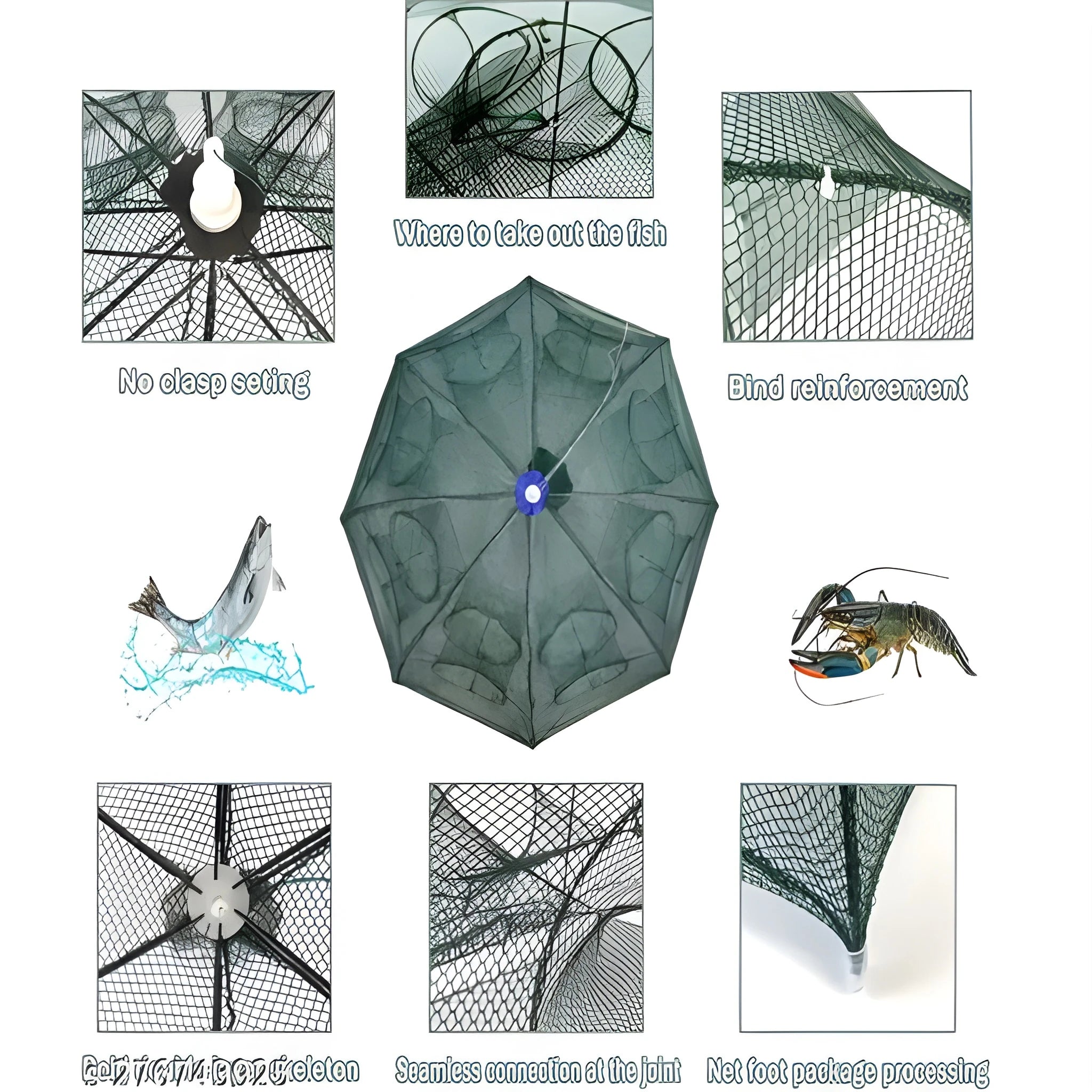Portable Folding Fishing Net