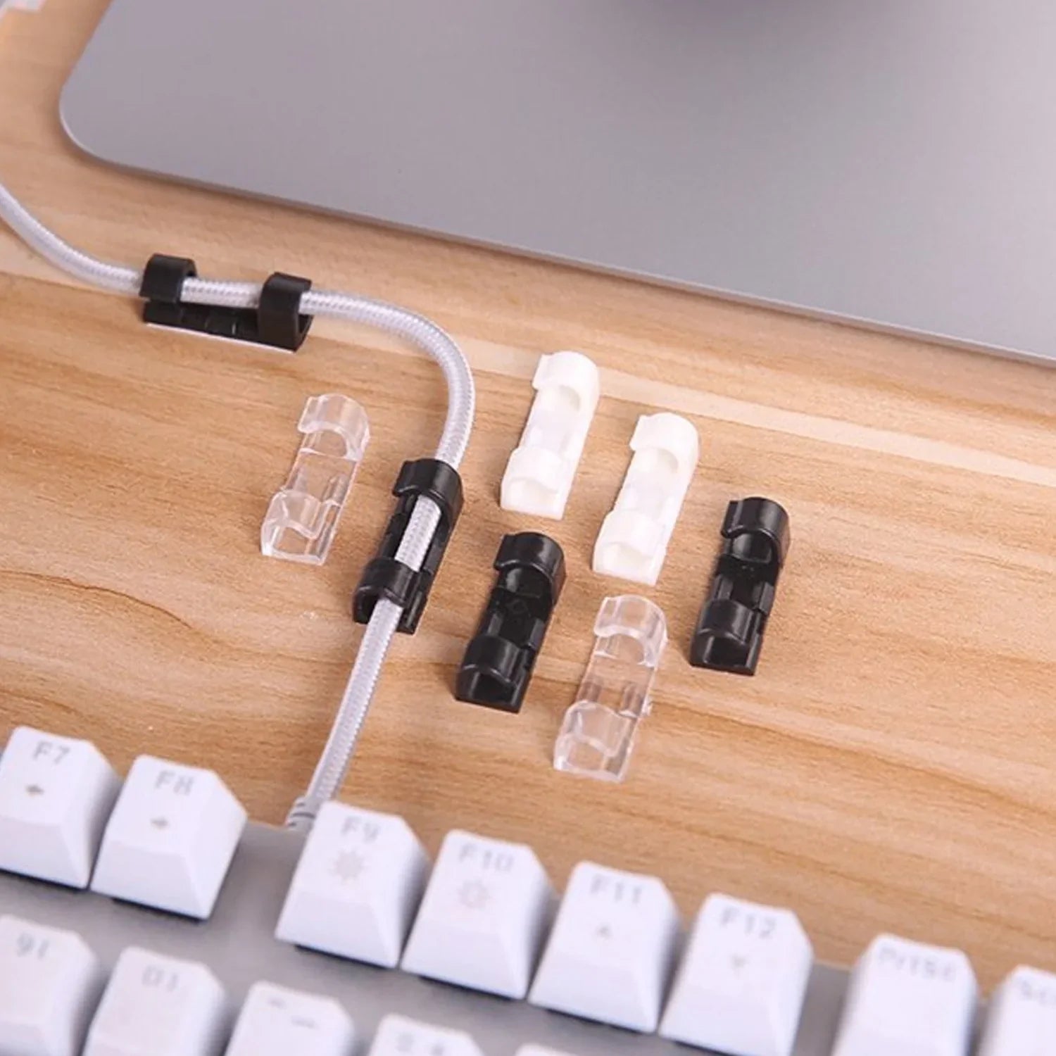 Adhesive Cable Clips – 20 Pcs - Home Improvement