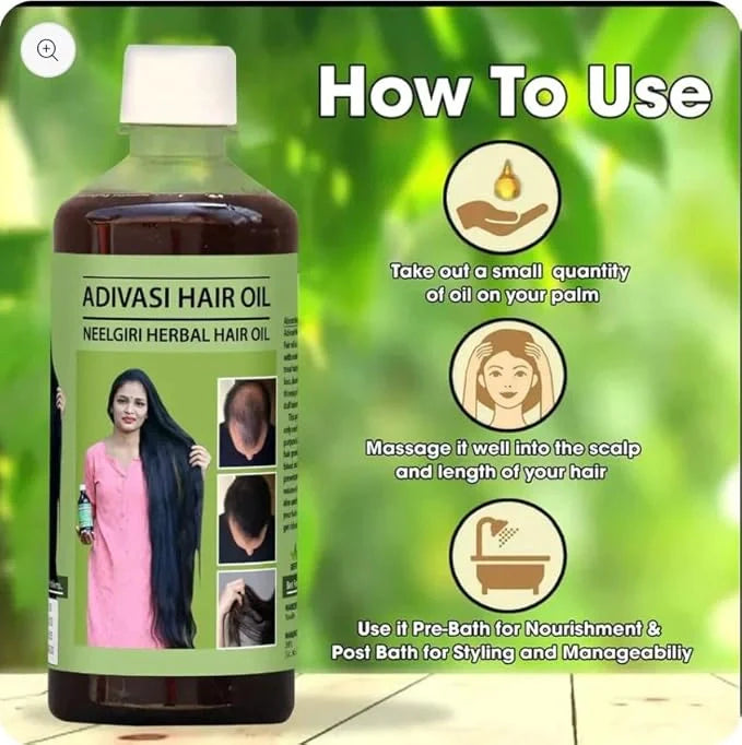 Hair Care Adivasi Neelambari Herbal Hair Oil ( Pack Of 2 )