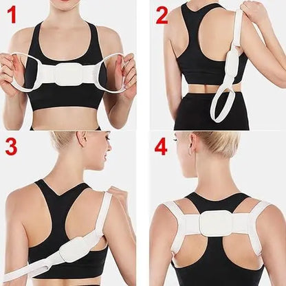Adjustable Back and Shoulder Support Belt – Lightweight & Breathable