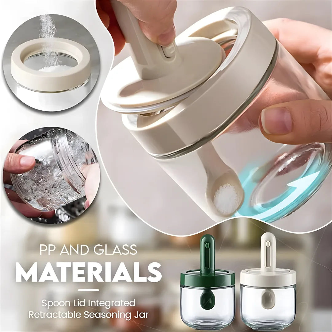 Air Tight Jar with Stand Spoon