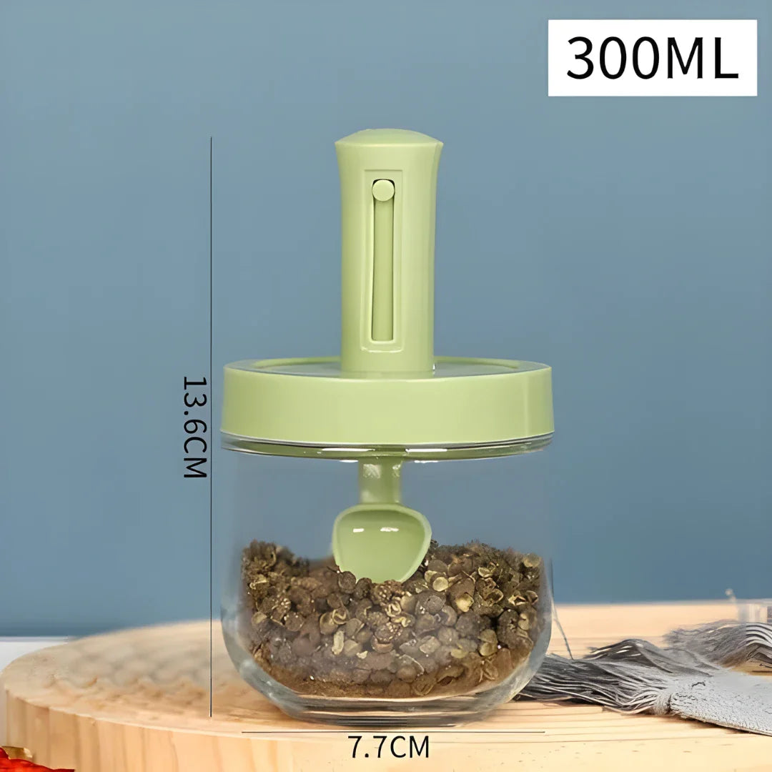 Air Tight Jar with Stand Spoon