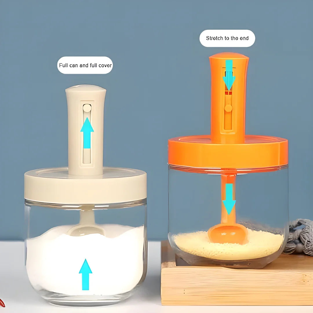 Air Tight Jar with Stand Spoon