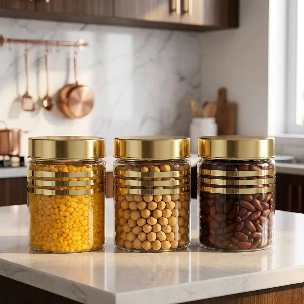 Best air tight kitchen jar set (3pcs) - food storage containers | 2026 | fast shipping