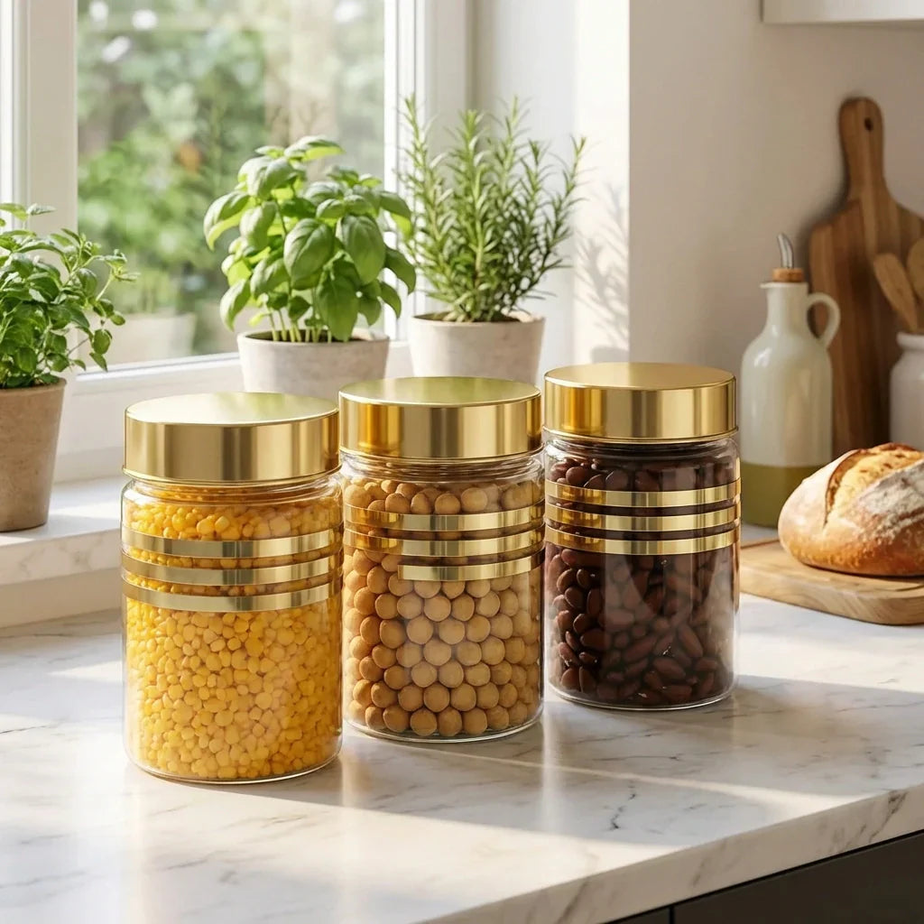 Best air tight kitchen jar set (3pcs) - food storage containers | 2026 | fast shipping