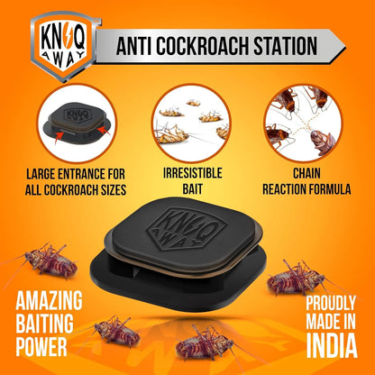 Anti Cockroach Station (Pack of 6 Baits) Home Improvement