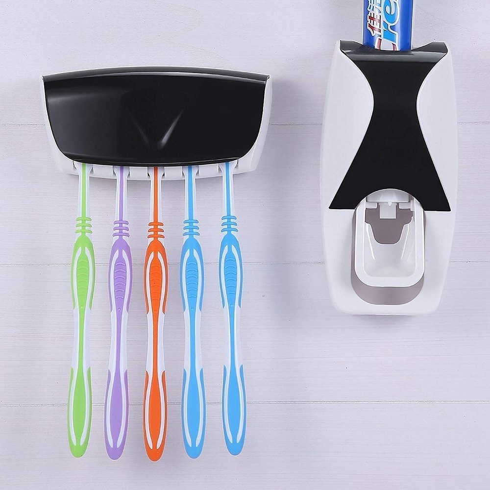 Timer Toothpaste Dispenser Automatic toothpaste dispenser with toothbrush holder – MaxSmile