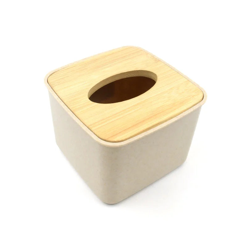 Bamboo Tissue Box Stand - Home Improvement