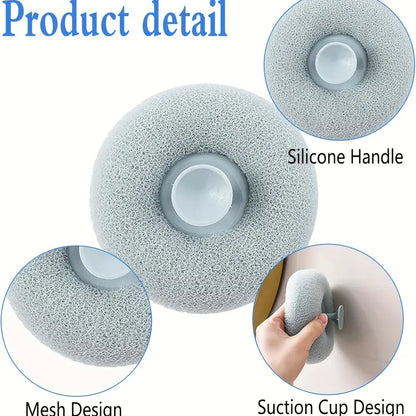 Bath Towel Scrub Bath Massage Shower Ball With Sucker Scrub bathroom