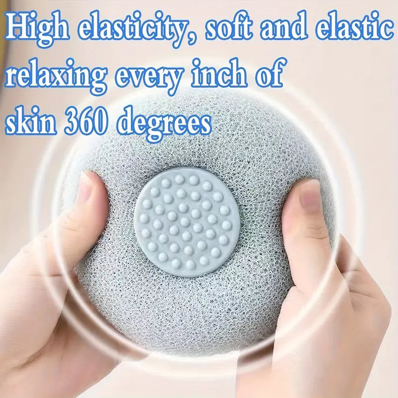 Bath Towel Scrub Bath Massage Shower Ball With Sucker Scrub bathroom