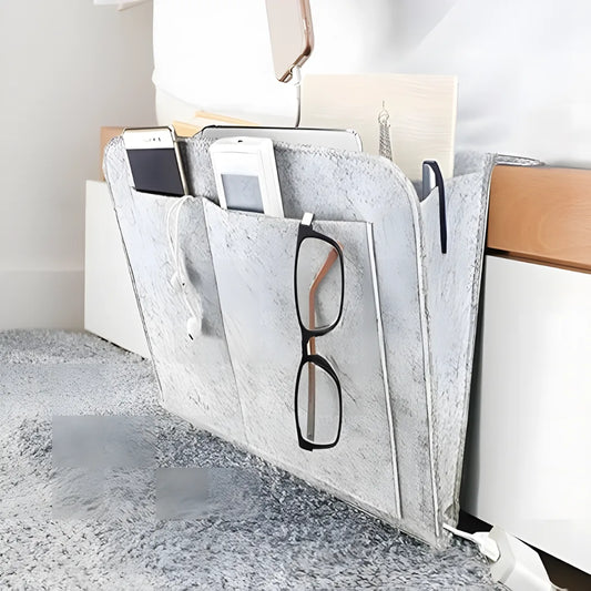 Bedside Caddy Essentials Pocket Hanging Storage Organizer