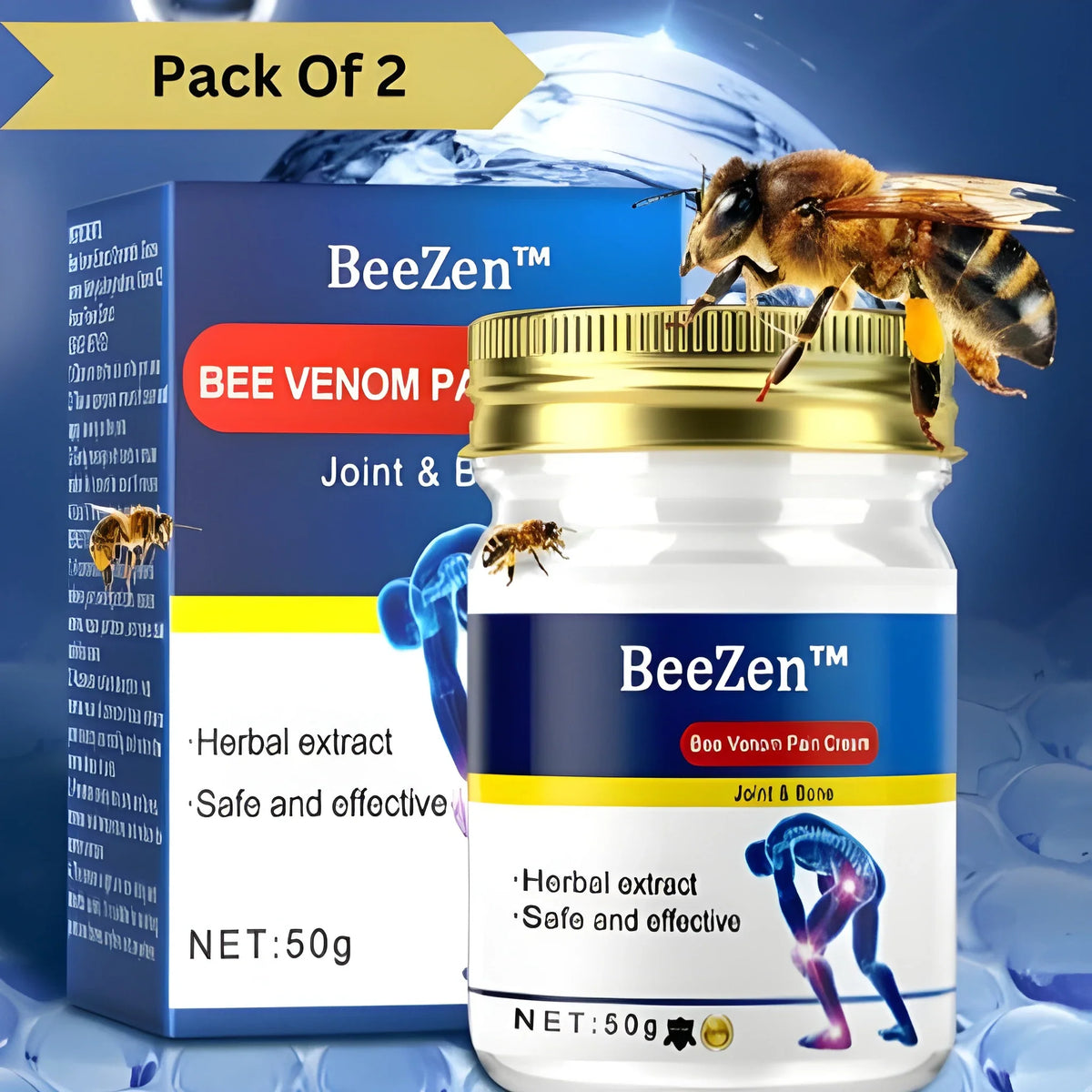 Bee Venom Joint and Bone Therapy Advanced Cream ( Pack Of 2 )