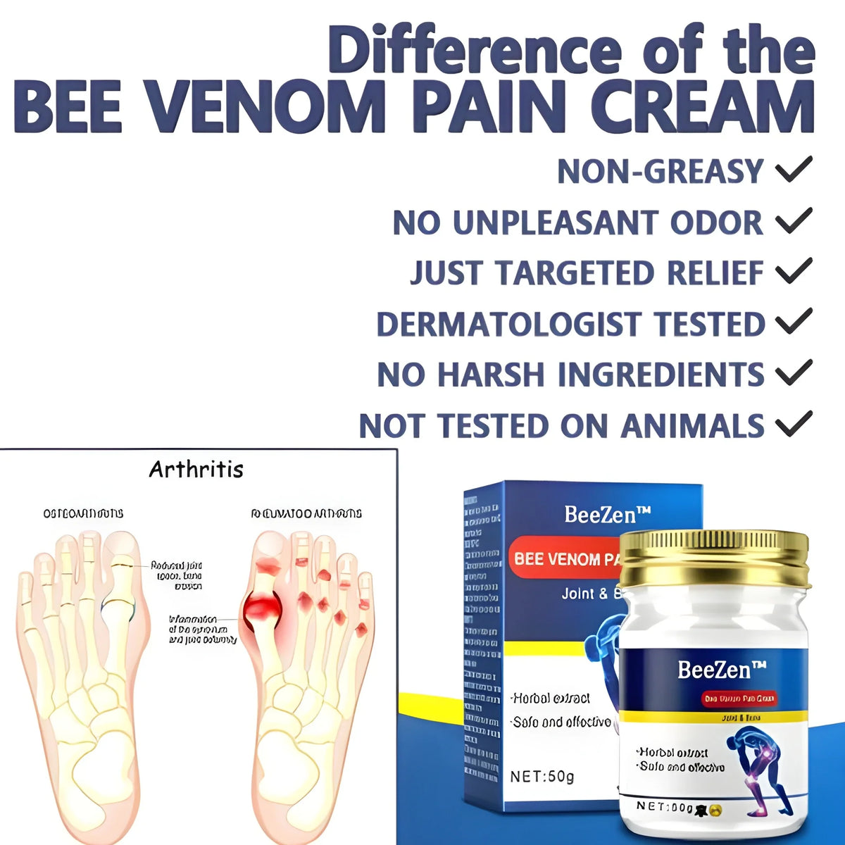 Bee Venom Joint and Bone Therapy Advanced Cream ( Pack Of 2 )