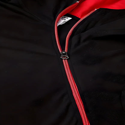 Black Cotton Hoodie Duo clothing