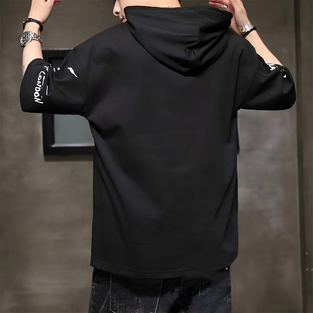 Black Cotton Hoodie Twin Pack clothing