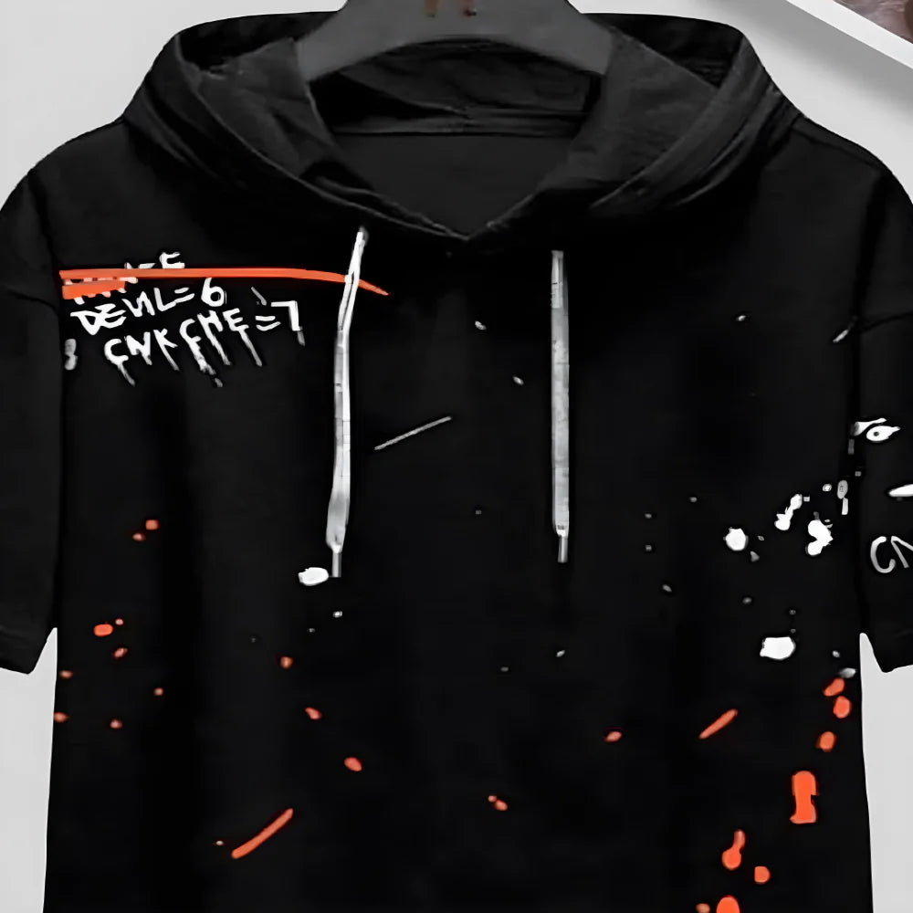 Black Cotton Hoodie Twin Pack clothing