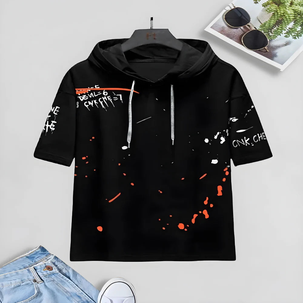 Black Cotton Hoodie Twin Pack clothing