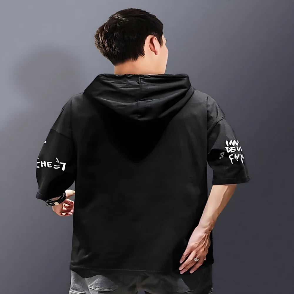 Black Cotton Hoodie Twin Pack clothing