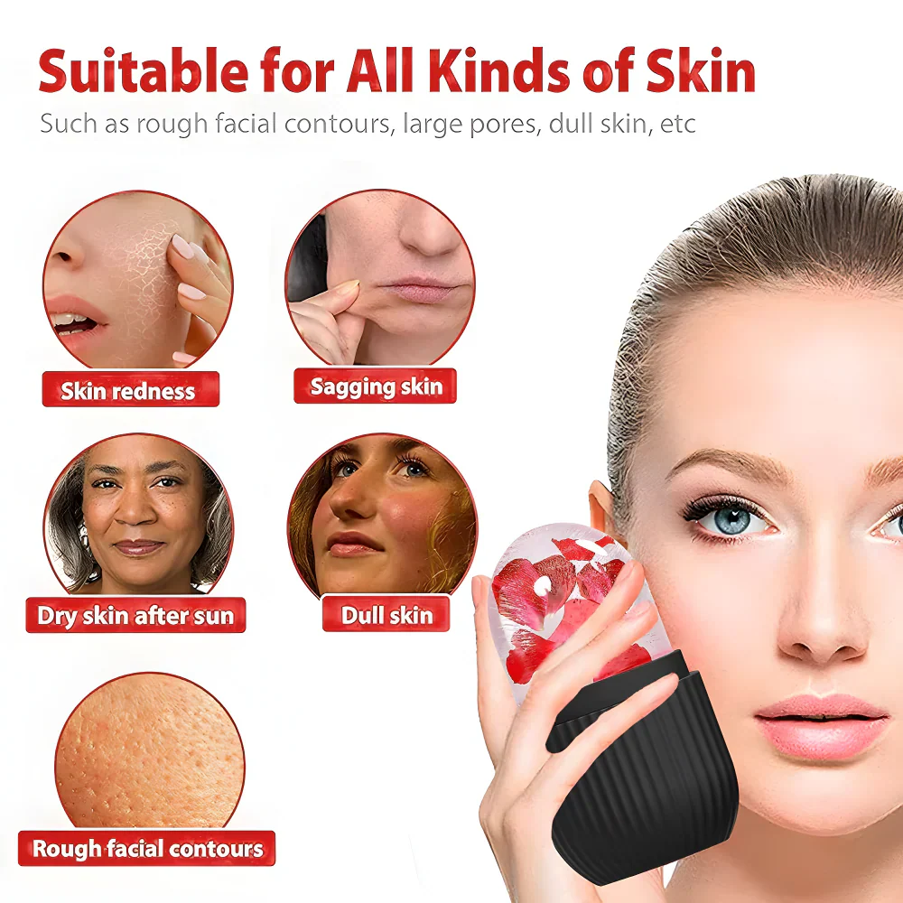 Black Face Ice Roller - Health & Personal Care