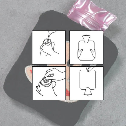 Black Monkey Small Hot Water Bag With Cover - Health Care