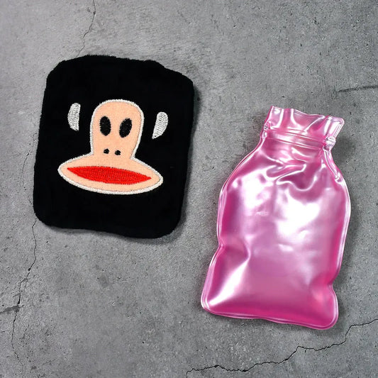 Black Monkey Small Hot Water Bag With Cover - Health Care