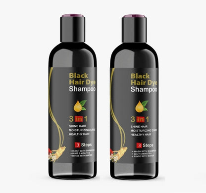 BLOSDREAM Black Hair Shampoo 3 in 1 100ml (Pack of 2)