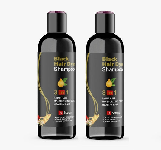BLOSDREAM Black Hair Shampoo 3 in 1 100ml (Pack of 2)