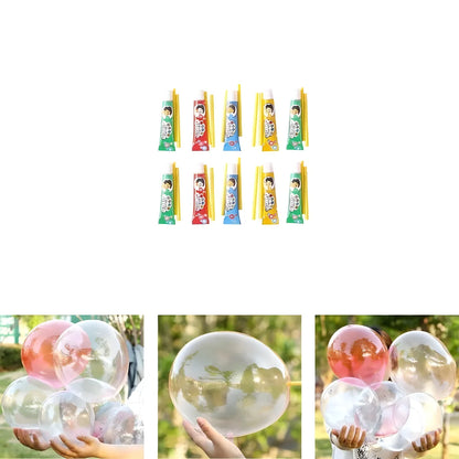 Blow Bubble Balloons Toys (Pack of 3 Tube)