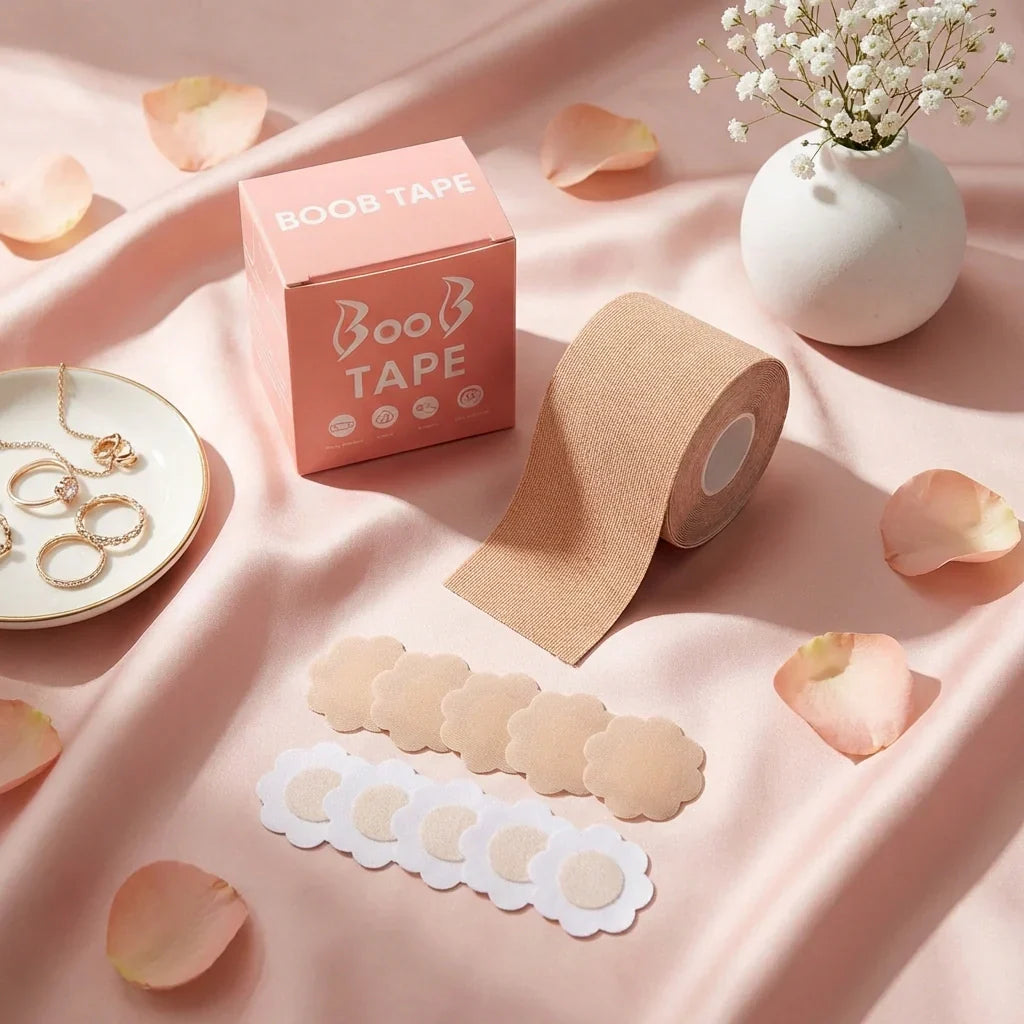 Best boob tape with 10 pairs nipple cover - breast petals & concealers | 2026 | fast shipping