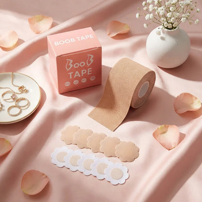 Best boob tape with 10 pairs nipple cover - breast petals & concealers | 2026 | fast shipping