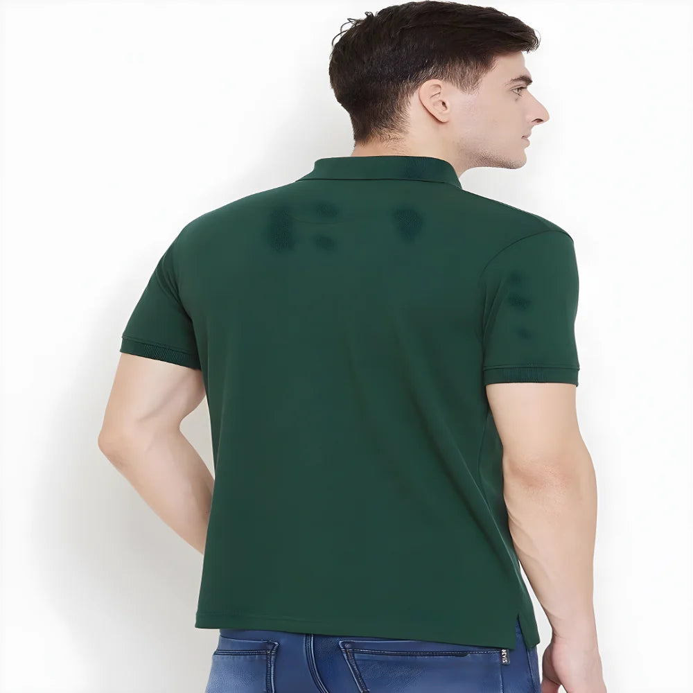 Bottle Green Polo Tee clothing