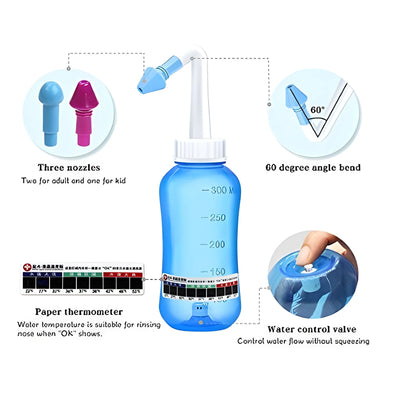 BPA Free Rinse Bottle – Leak Proof & Easy Flow (17.5 × 10 cm)