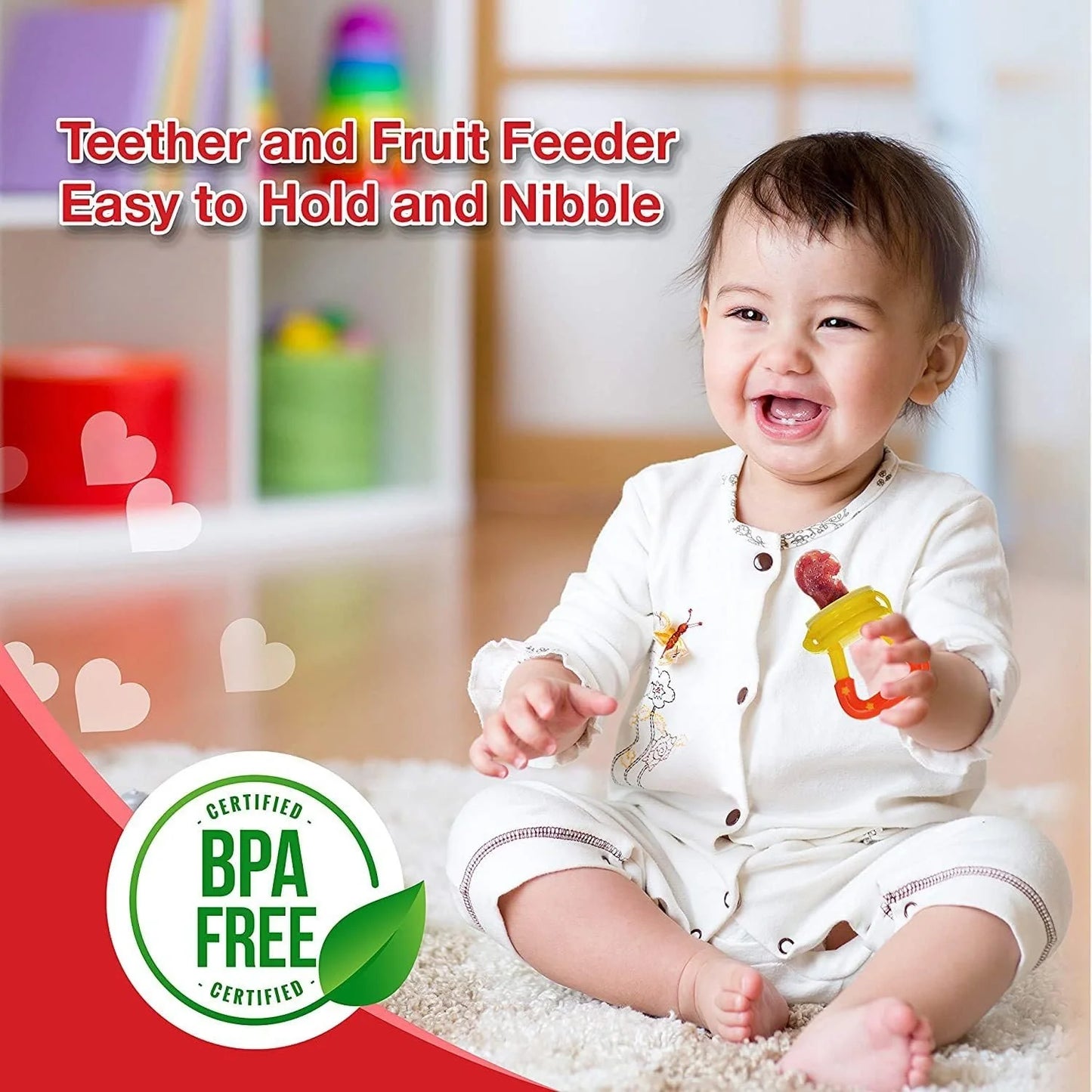 BPA Free Silicone Fruit Pacifiers For Baby (Pack of 2) kid