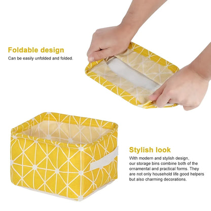 Canvas Fabric Basket with Handle