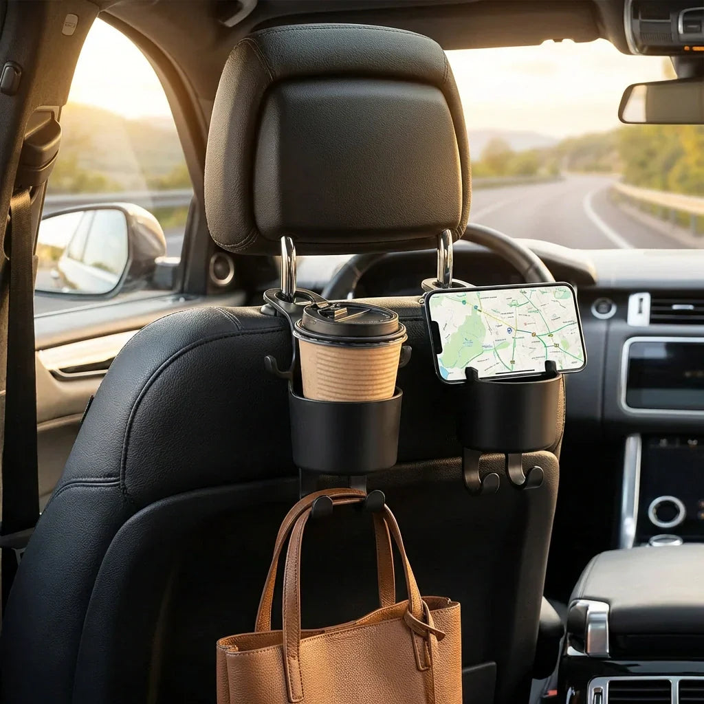 Best car headrest backseat organizer - vehicle hangers & hooks | 2026 | fast shipping