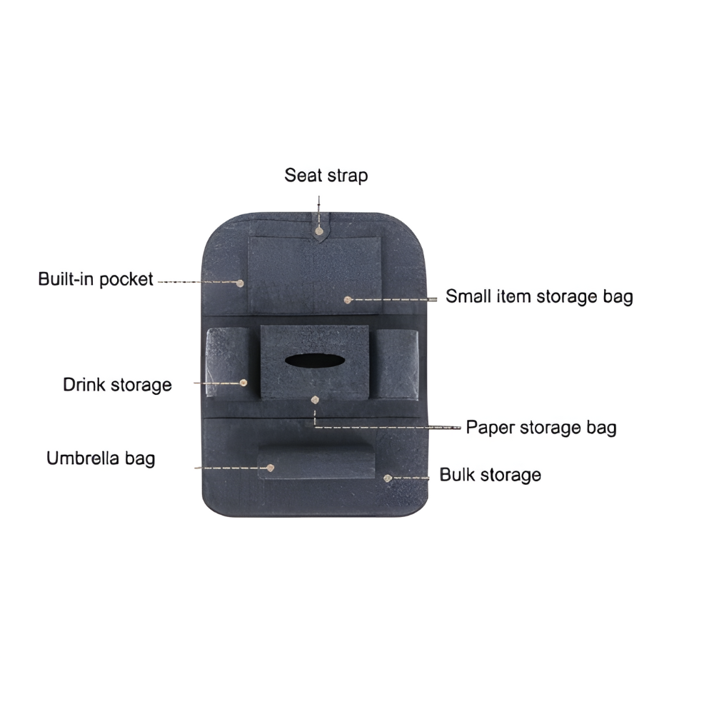 Car Seat Organizer (2 Pack)