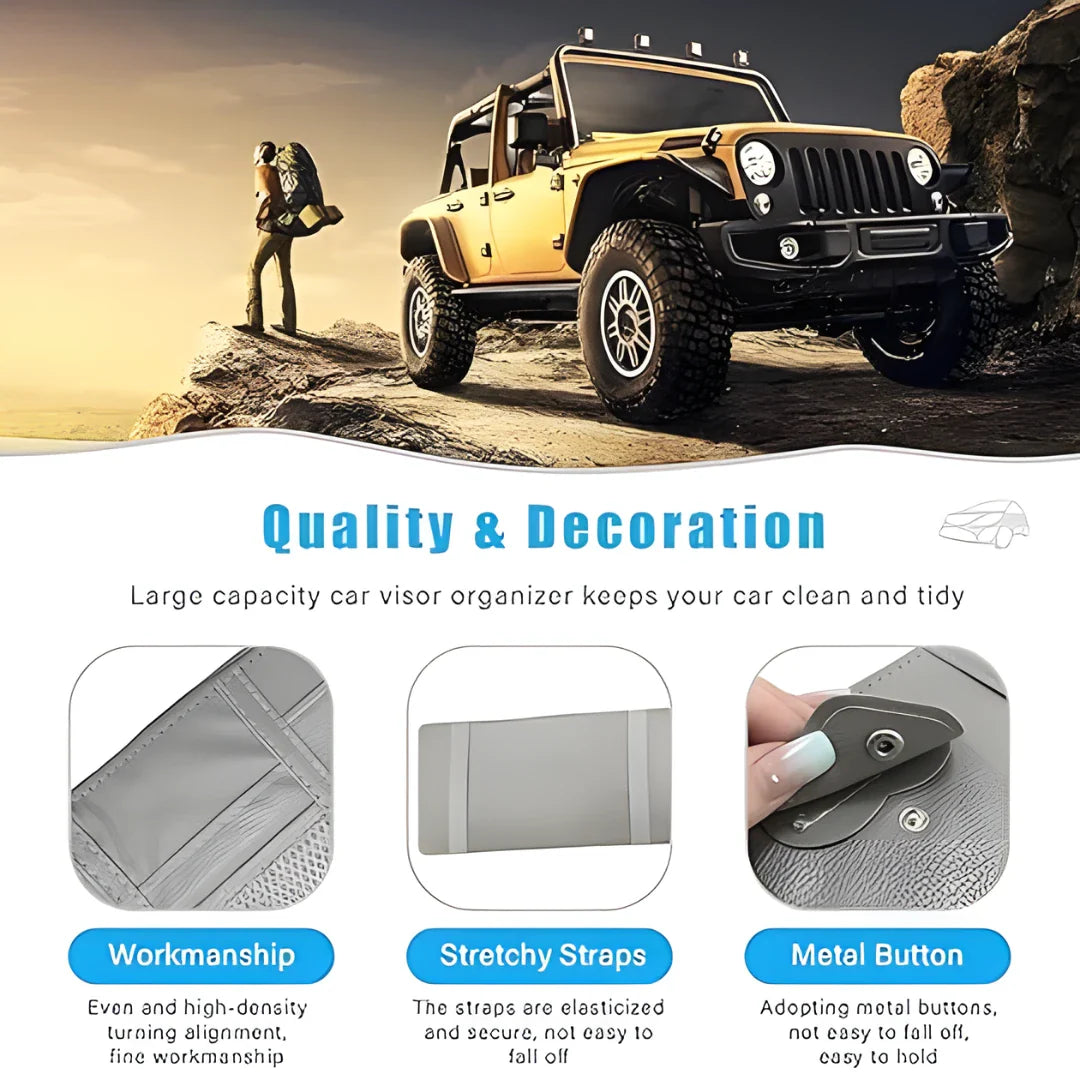 Car Sun Visor Organizer