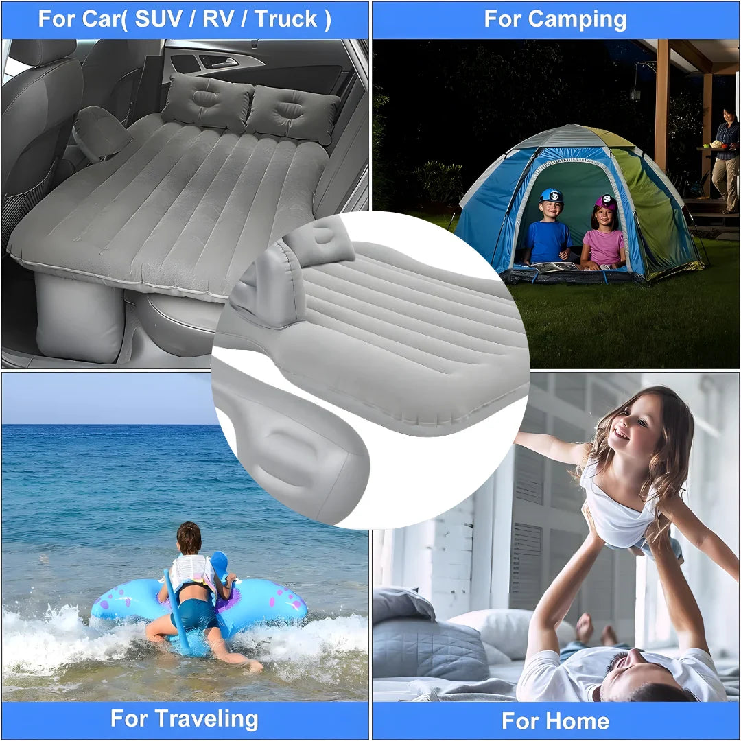 Car Travel Bed Mattress with 2 Air Pillows