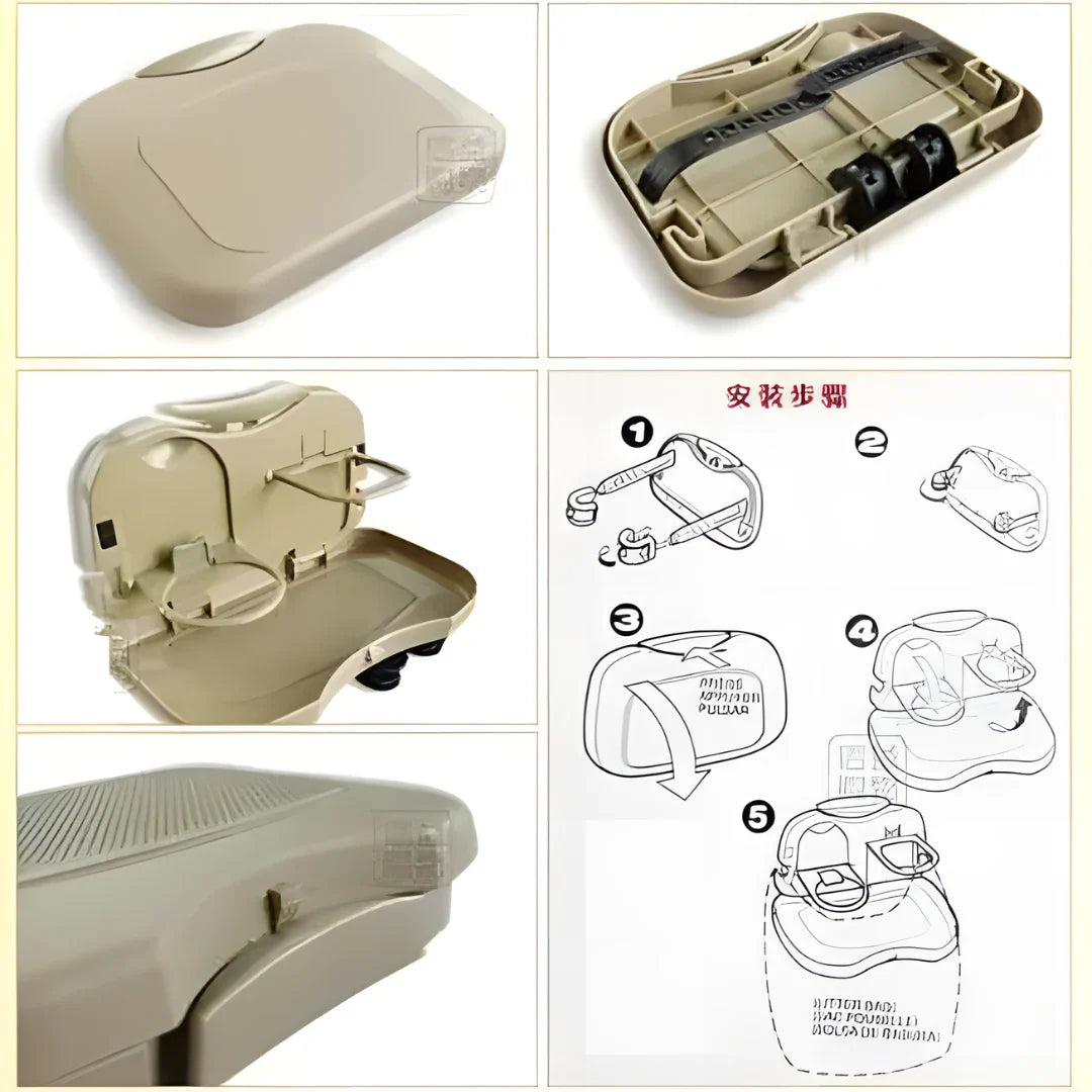Car Travel Foldable Dining Food Tray