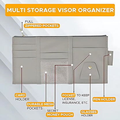 Car Visor Organizer Pouch Automotive