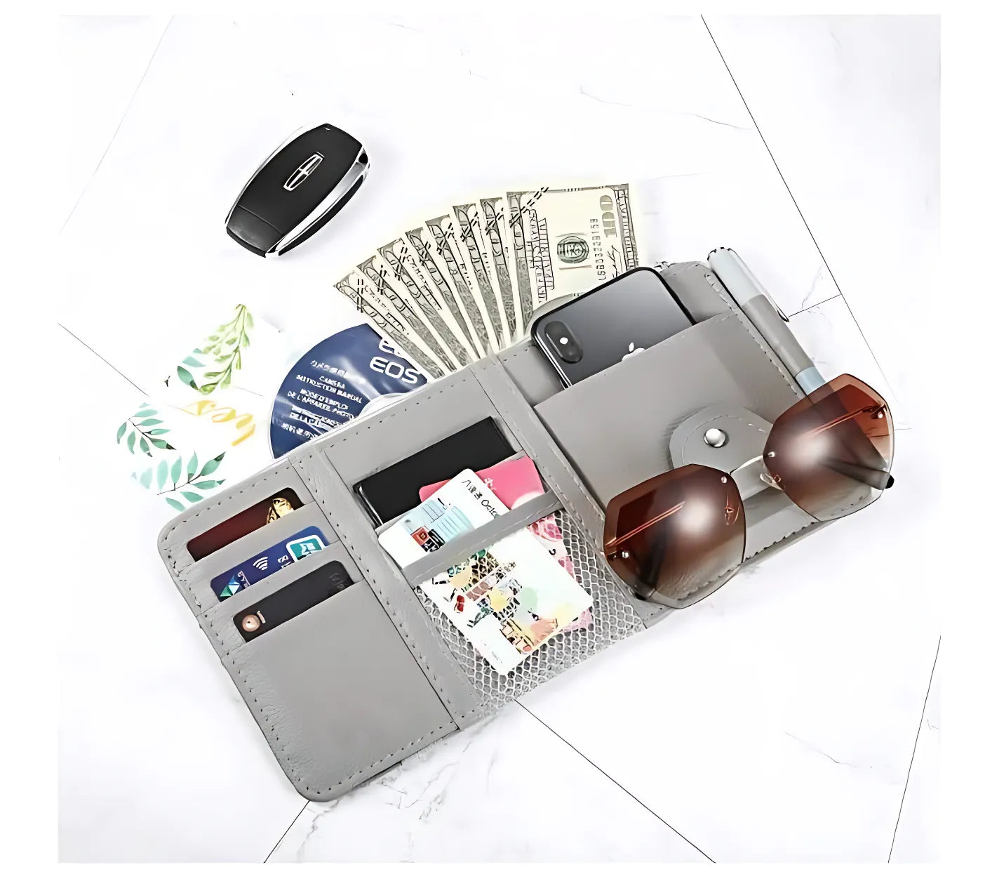 Car Visor Organizer Pouch Automotive