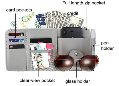 Car Visor Organizer Pouch Automotive