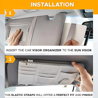 Car Visor Organizer Pouch Automotive