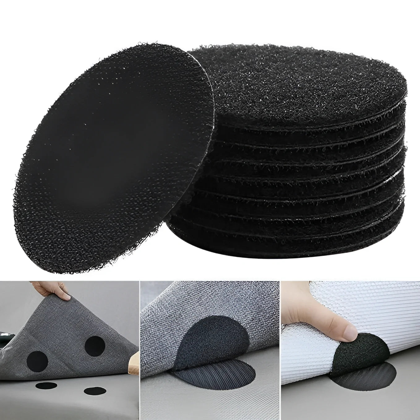 Carpet Fixer Double Sided Patch (Pack of 10) Home Accessories