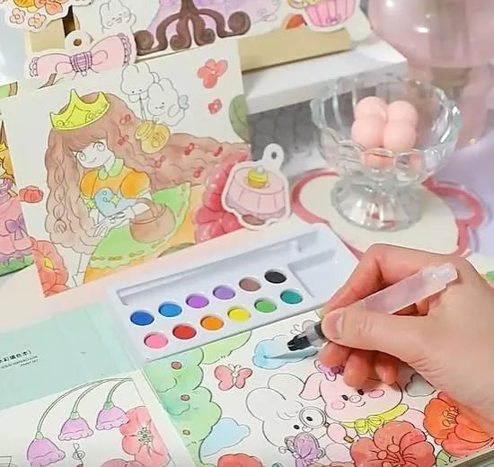 Cartoon Art Coloring Painting Set for Kid’s kids bags